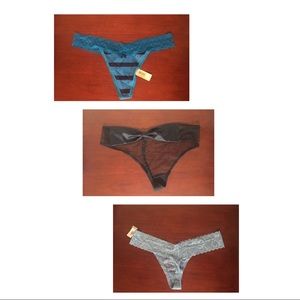 Lot of 3 size Large Thongs